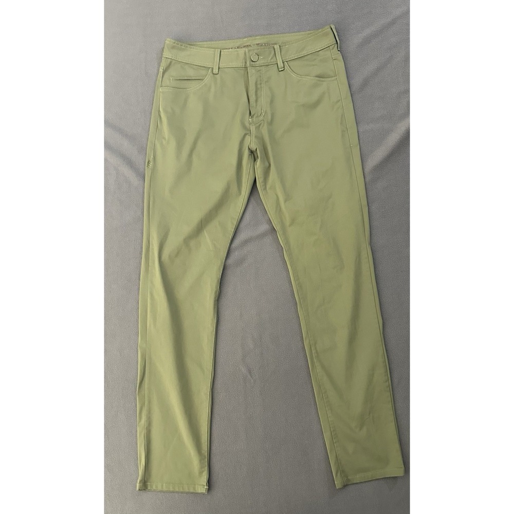 Rhone Commuter Pants Men's 33x31 Performance Stretch 5 Pocket Slim Straight